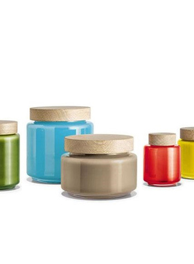 丹麦holmegaard无铅水晶玻璃食品级密封罐奶粉罐谷物罐茶叶罐进口