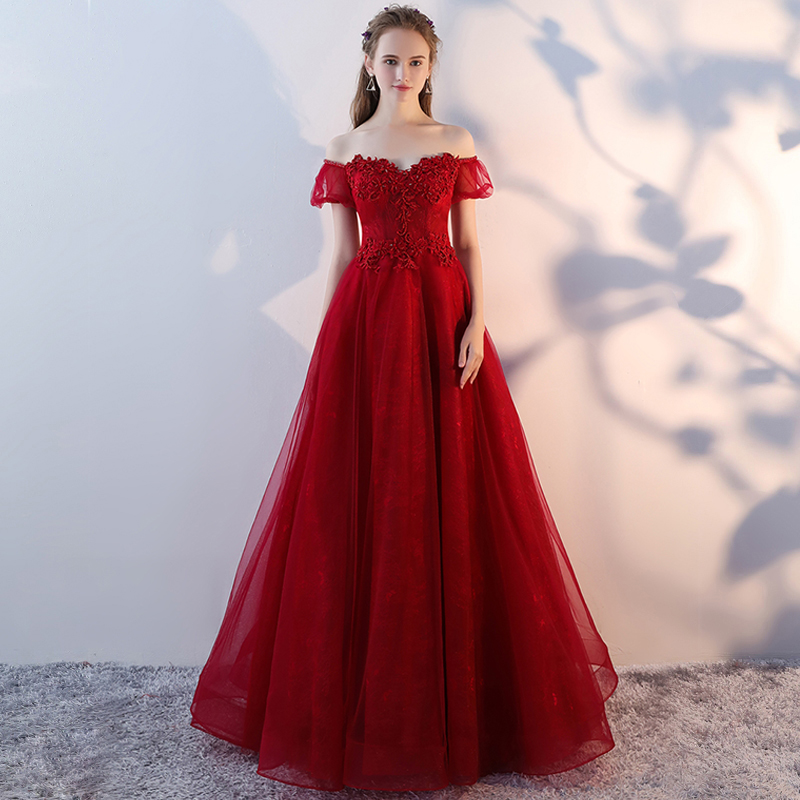  新娘敬酒服2022新款大码孕妇高腰遮肚晚礼服显瘦红色结婚婚礼礼服