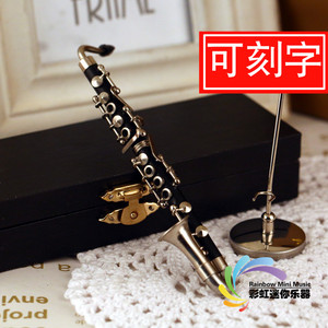 迷你乐器模型低音黑管模型摆件送男女朋友老师生日礼物家居摆件