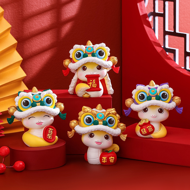 2025蛇年吉祥物新年蛇摆件小礼物