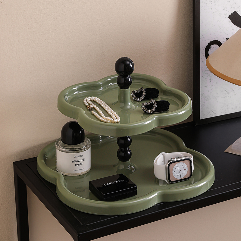 放钥匙收纳玄关装饰品摆件置物架