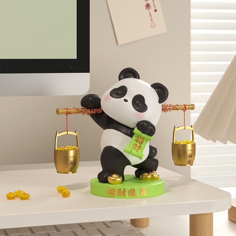 熊猫文创工位情绪稳定神器治愈系解压办公室桌面装饰摆件生日礼物,家居饰品,装饰摆件,淘宝优惠券,粉丝福利购,淘宝优惠卷