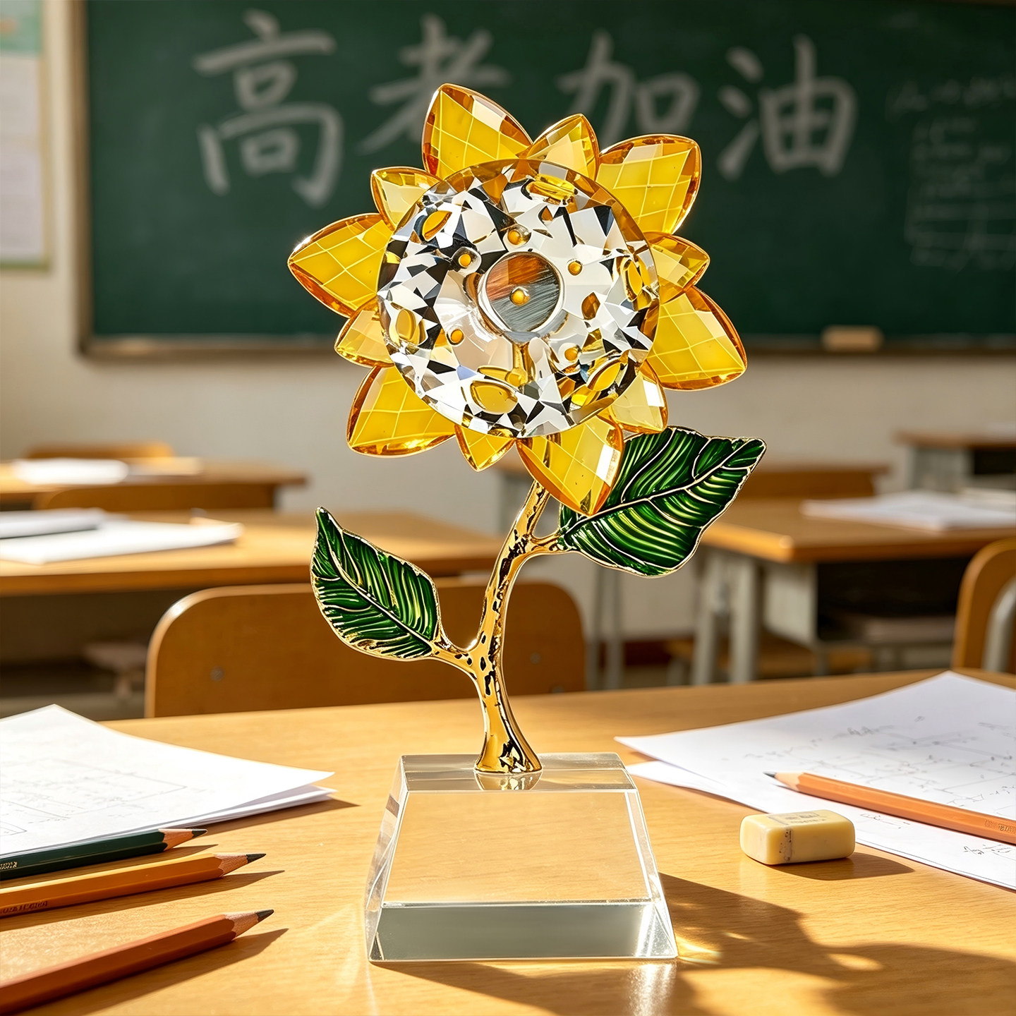 高考寓意好一举夺魁向日葵摆件中考仪式感毕业礼物加油励志礼品26