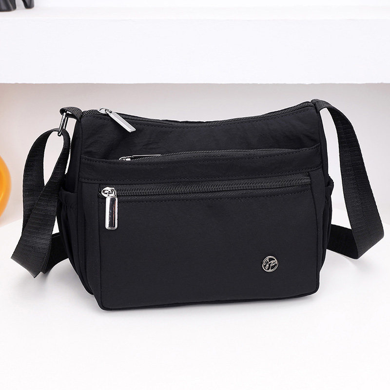 简约女包休闲妈咪包新款轻便尼龙布包韩版时尚多层百搭单肩斜挎包