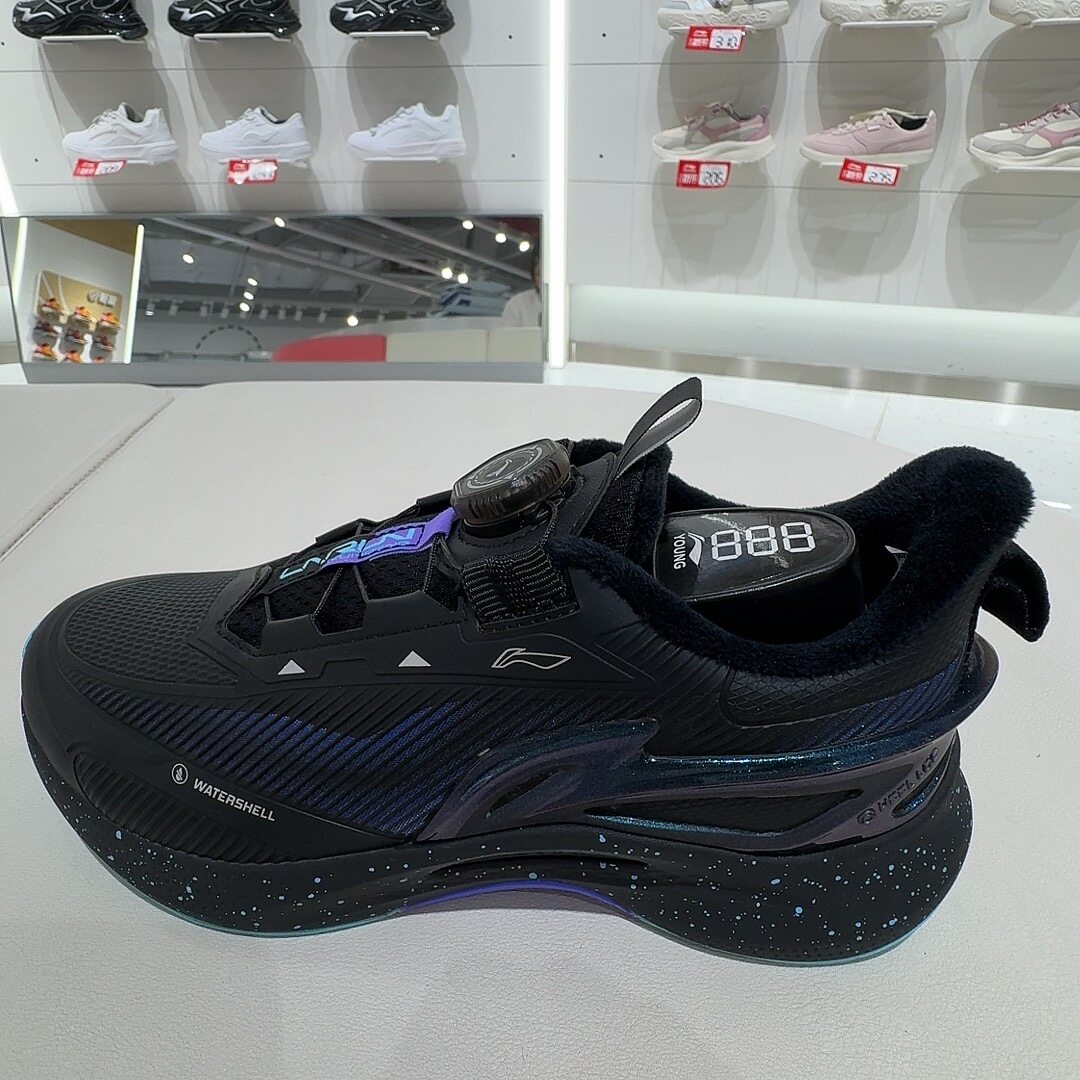 李宁童鞋026冬款男童中大童鲲鹏运动鞋儿童旋转革面跑步鞋YKFW178