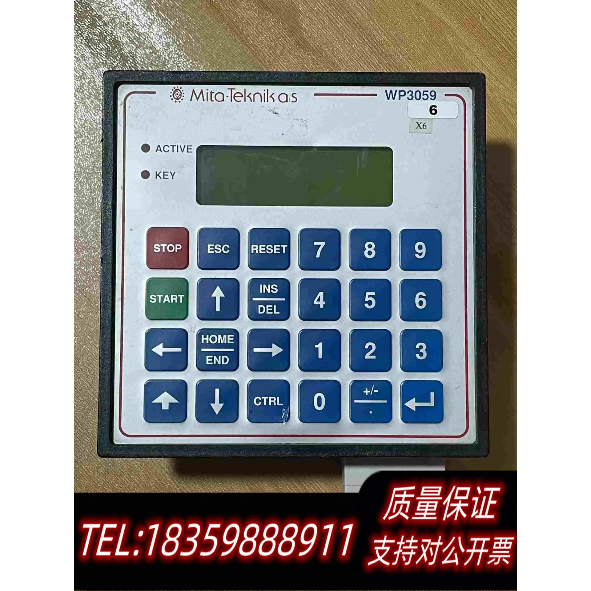 全新库存Mita-Teknik米塔WP3059显示器操作面板需询价