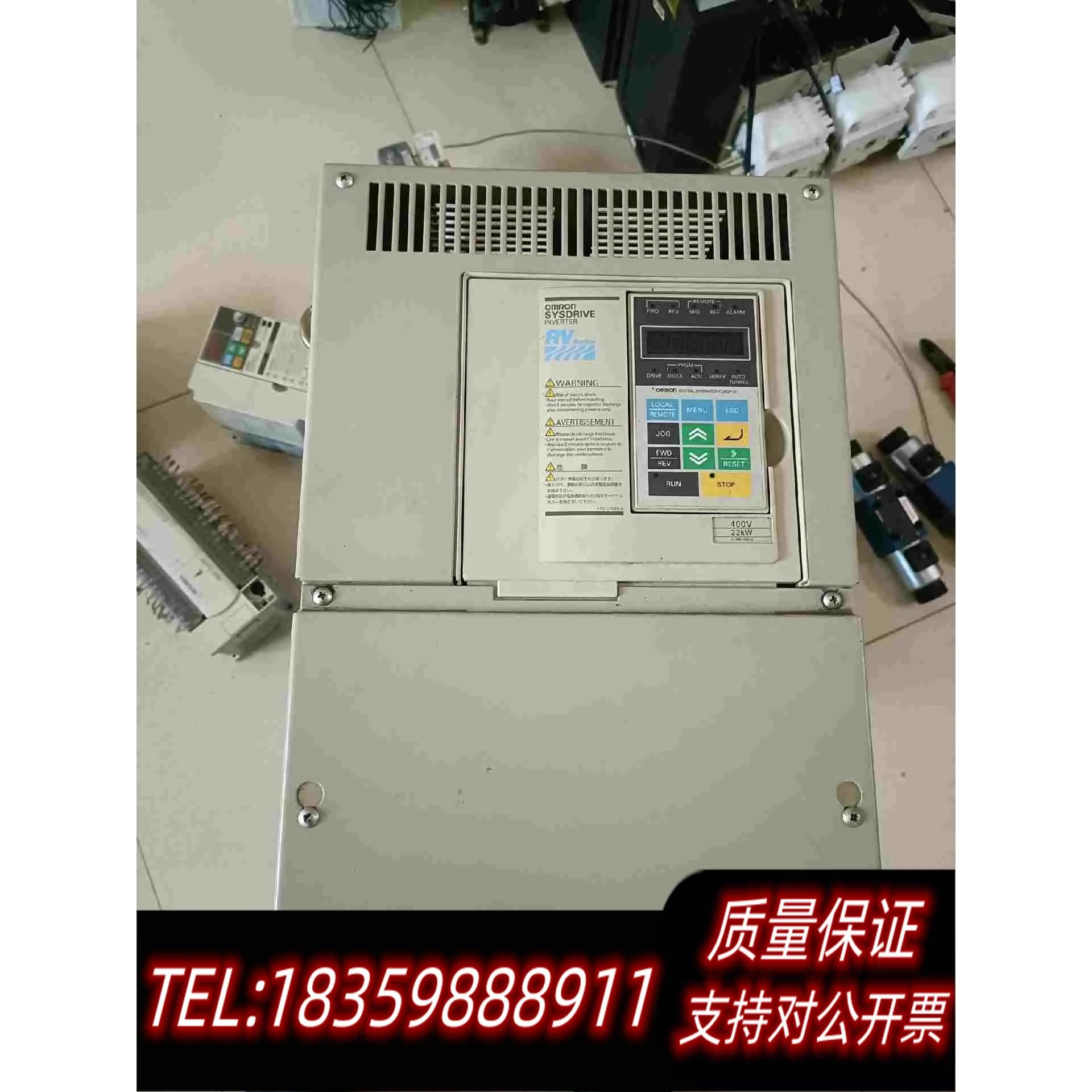 全新库存刚380V22KW变频器，型号3G3RBV-B需询价