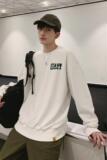 20秋装港风大码韩版宽松情侣装印花圆领卫衣上衣潮WY909，男装卫衣，电商A009A（原A058A）