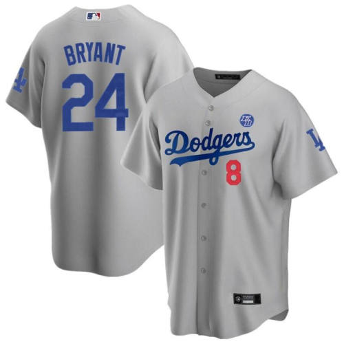 LA Dodgers 道奇队 8#24 KOBE BRYANT 科比球衣 棒球服男球迷刺绣