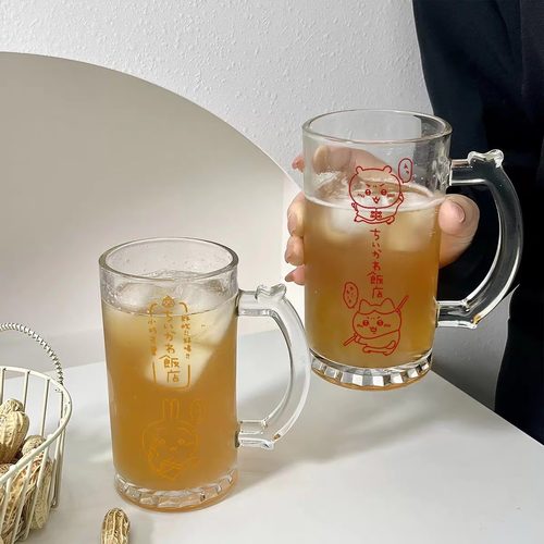 chiikawa吉伊卡哇玻璃杯高颜值杯