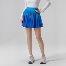 PARFOIS TENNIS网球半裙女士内置打底裤运动半身裙网纱透气速干