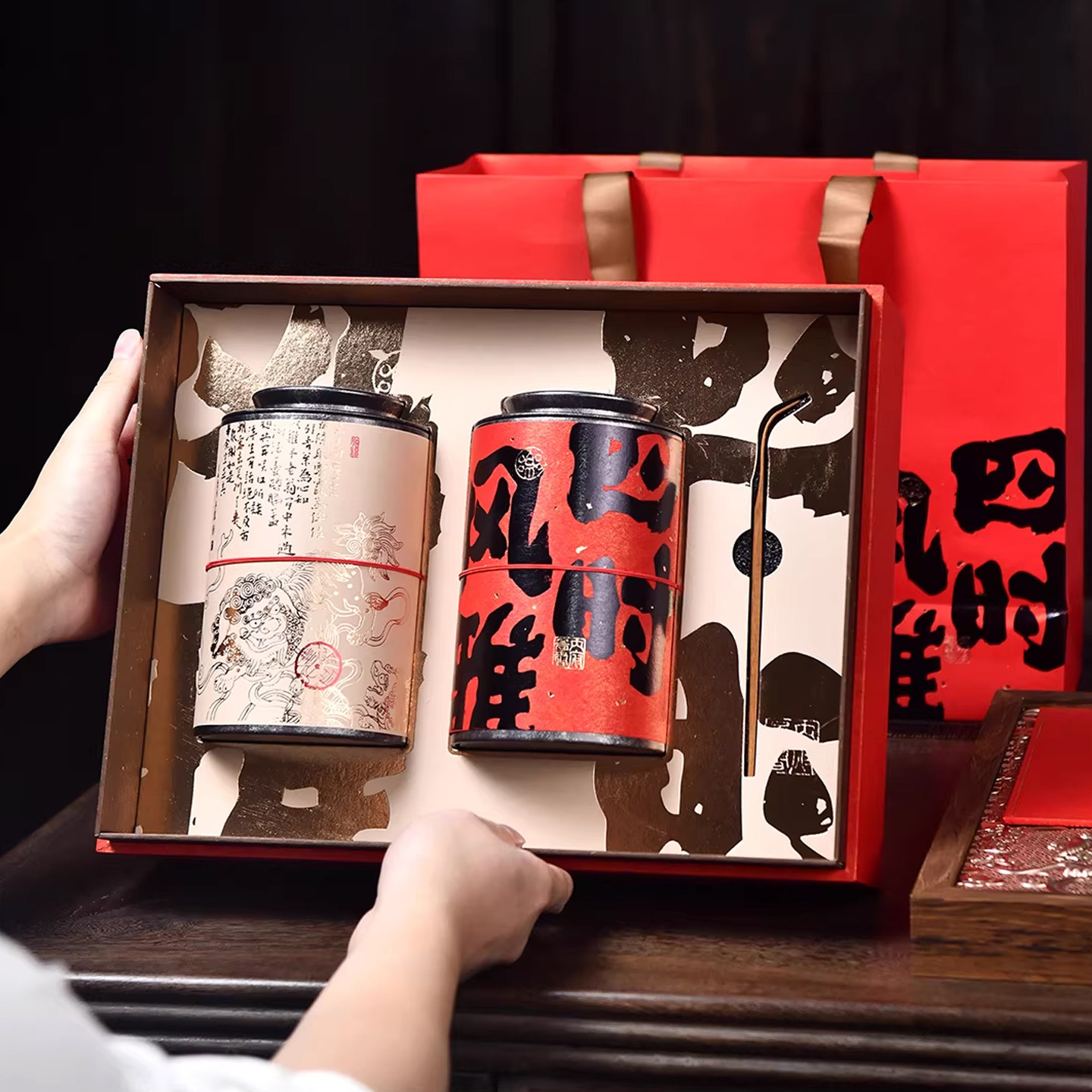 半斤茶叶罐空礼盒红茶小种滇红大红袍泡袋通用高端茶饼包装盒过年,包装,茶叶包装,淘宝优惠券,粉丝福利购,淘宝优惠卷