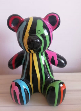 暴力熊树脂手办摆件客厅轻奢家居电视柜酒柜直播间网红装饰品