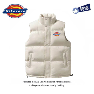 马甲背心保暖外套秋冬男女情侣装 潮牌立领无袖 美式 帝客迪克斯正品
