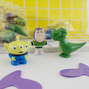 玩具总动员食玩TOYSTORY卡通动漫周边手办公仔模型摆件三眼仔恐龙