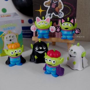玩具总动员三眼仔万圣节幽灵造型扭蛋TOYSTORY变装猫猫公仔摆件