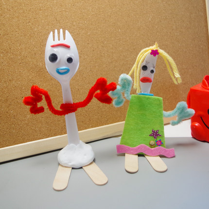 叉叉玩具总动员手工DIY玩具TOYSTORY益智材料包刀刀FORKY反斗奇兵