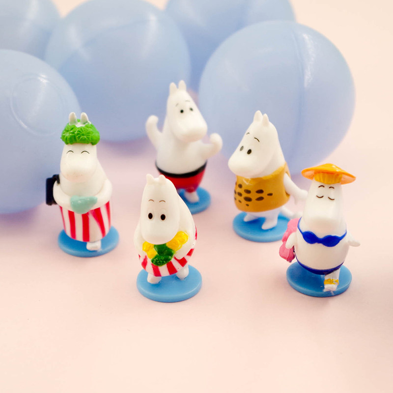 日本手办姆明一族姆明小肥肥公仔摆件人偶模型散货玩具小玩偶扭蛋