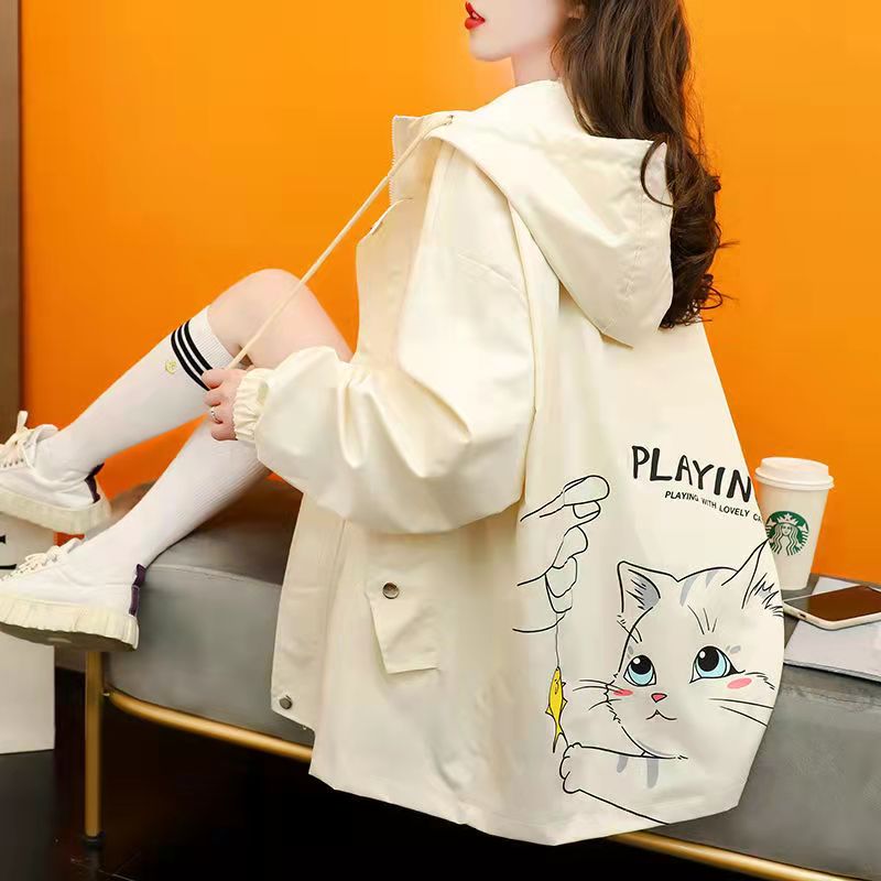 春季宽松夹克开衫薄款棒球服外套