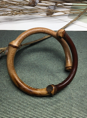 西藏鸡血藤无节木手镯