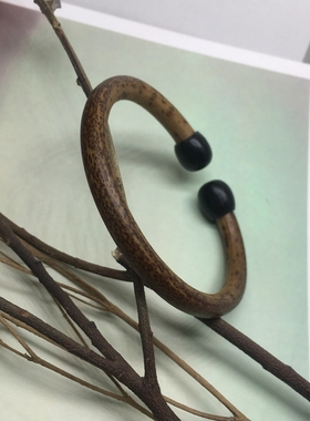 鸡血藤一物一图无节西藏木手镯