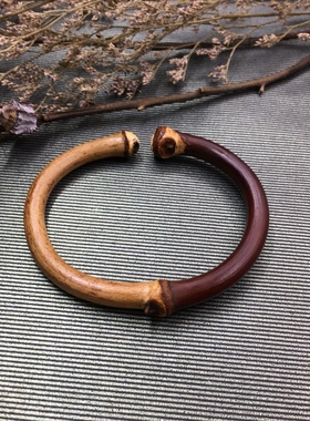 西藏鸡血藤山南药藤有节阴阳十年老藤藏式民族风男女木手双十一