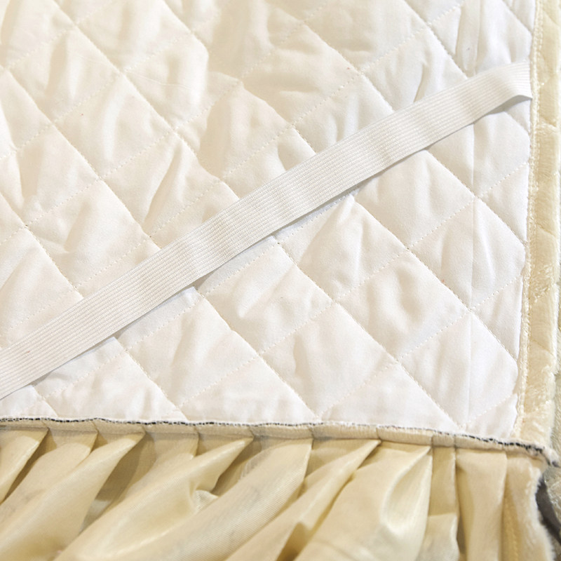 欧式保暖天鹅绒夹棉加厚床裙三件套1.5米1.8*2.2床围防滑床罩单件,床上用品,床裙,淘宝优惠券,粉丝福利购,淘宝优惠卷