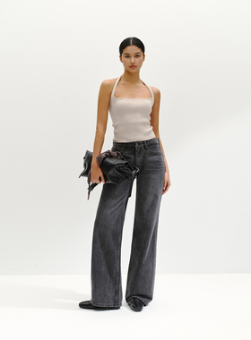 CASUAL STROLL 低腰直筒基础百搭水洗复古牛仔裤「慵懒周末」A001