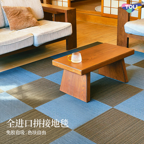 TOLI东理FF700日本进口拼接地毯无胶地垫客厅卧室宠物防滑静音
