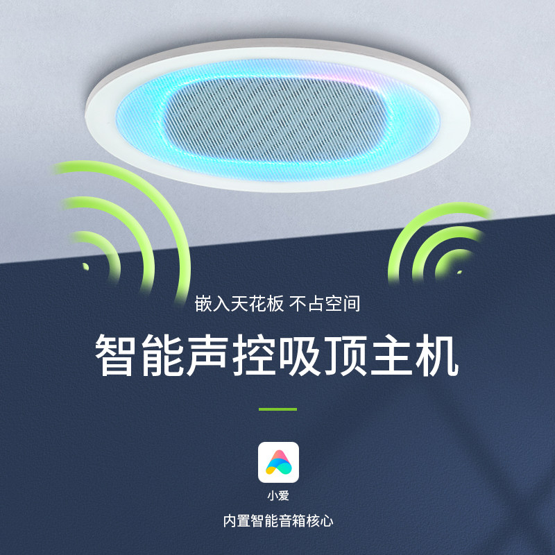 定制小爱同学Pro吸顶音响米家智能语音声控音箱无线WIFI红外遥控