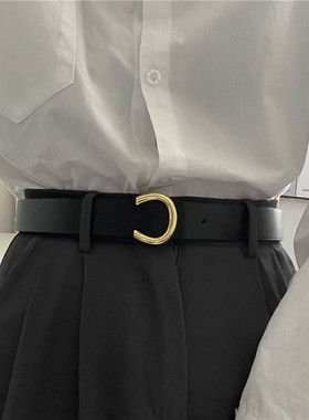 其他男女通用C金色扣头PU合金百