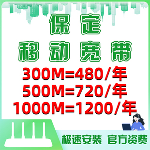 保定宽带办理包年单宽1000M宽带租房宽带纯宽带千兆单宽带新装