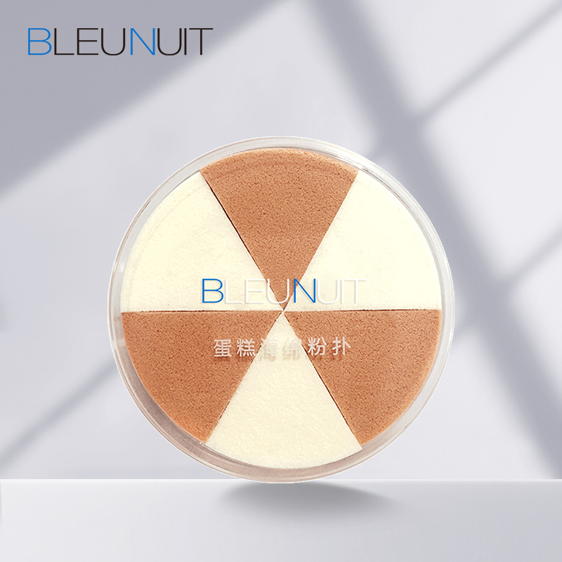BLEUNUIT/ÉîÀ¶²Ê×±µ°¸âº£Ãà·ÛÆË6¿éװϸÄåÈáÈí´øºÐ×Ó