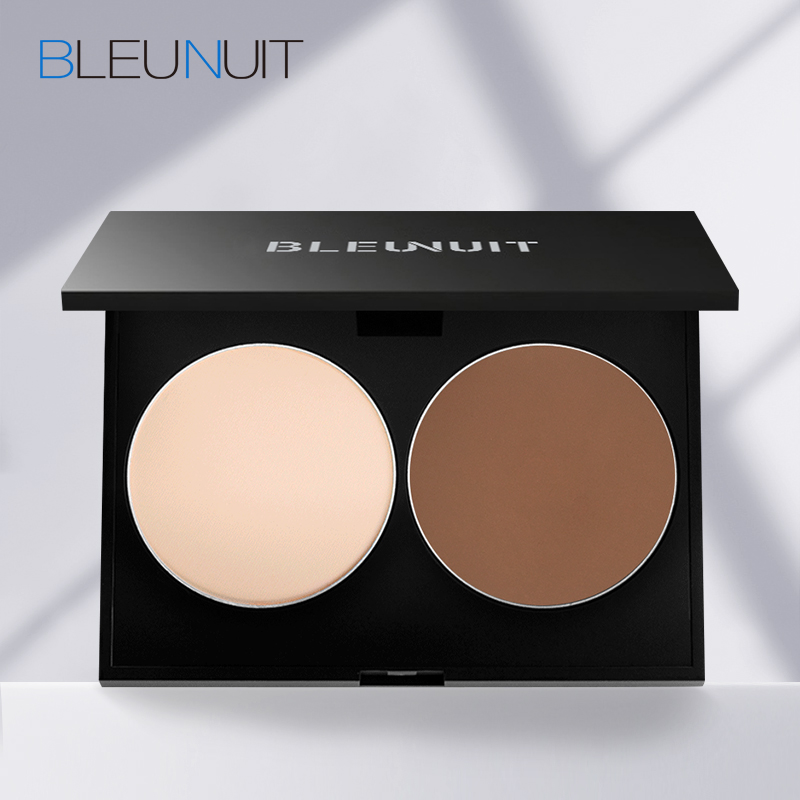 BLEUNUIT/ÉîÀ¶²Ê×±Äýϼ˫ɫÐÞÈÝ·Û±ýÅ̸߹ⰵӰ±ÇÓ°²àÓ°·ÛÐÞÑÕ°ô