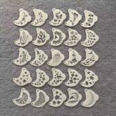 新款 儿童成人通用脸部眼角拓印舞台妆容模具 镂空印花塑料模版