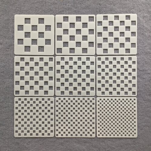 格子绘图几何图形模板塑料镂空