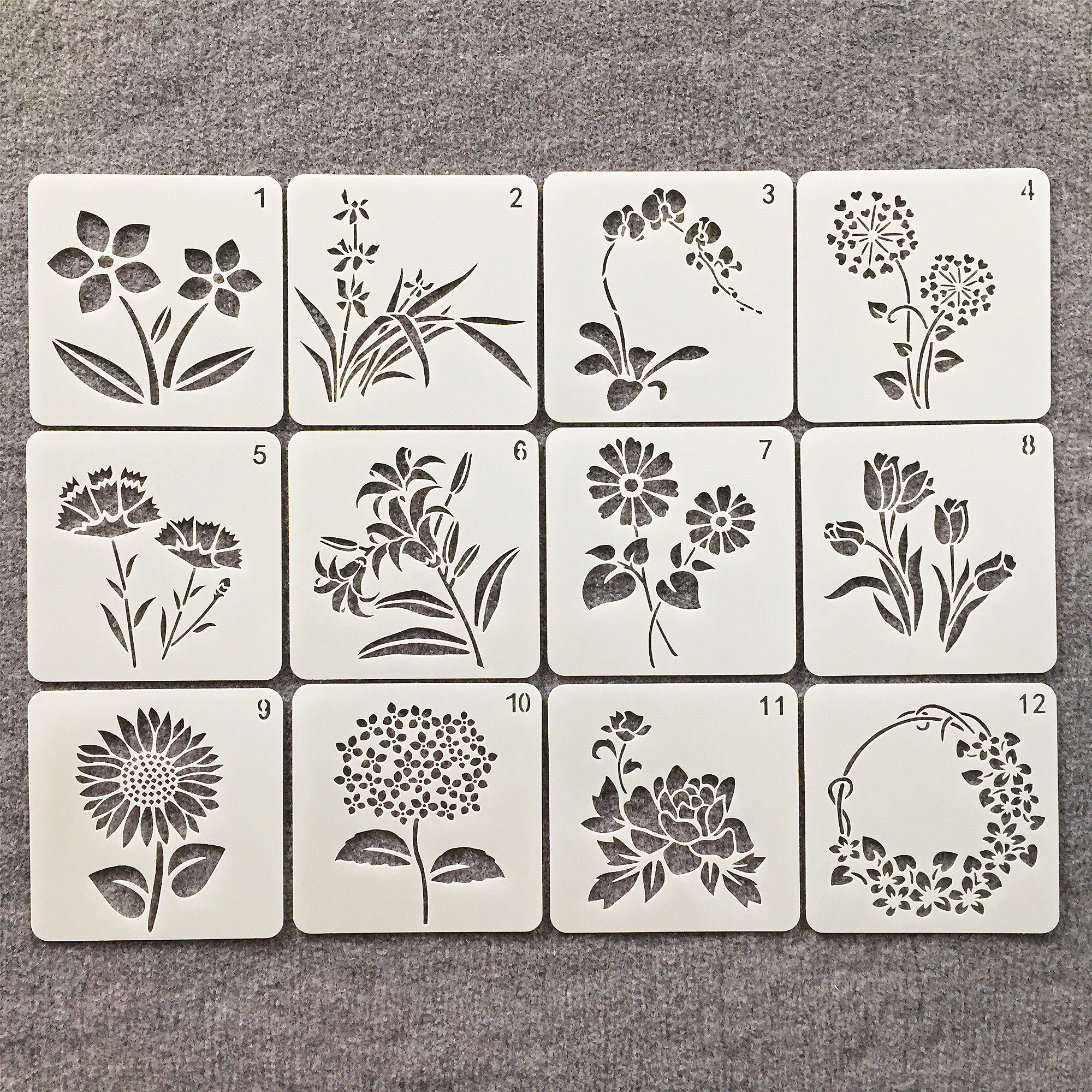 新款花边尺手账儿童美术绘画辅助万能小学生画画手抄报镂空模板