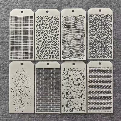 手账模板尺几何镂空创意模板