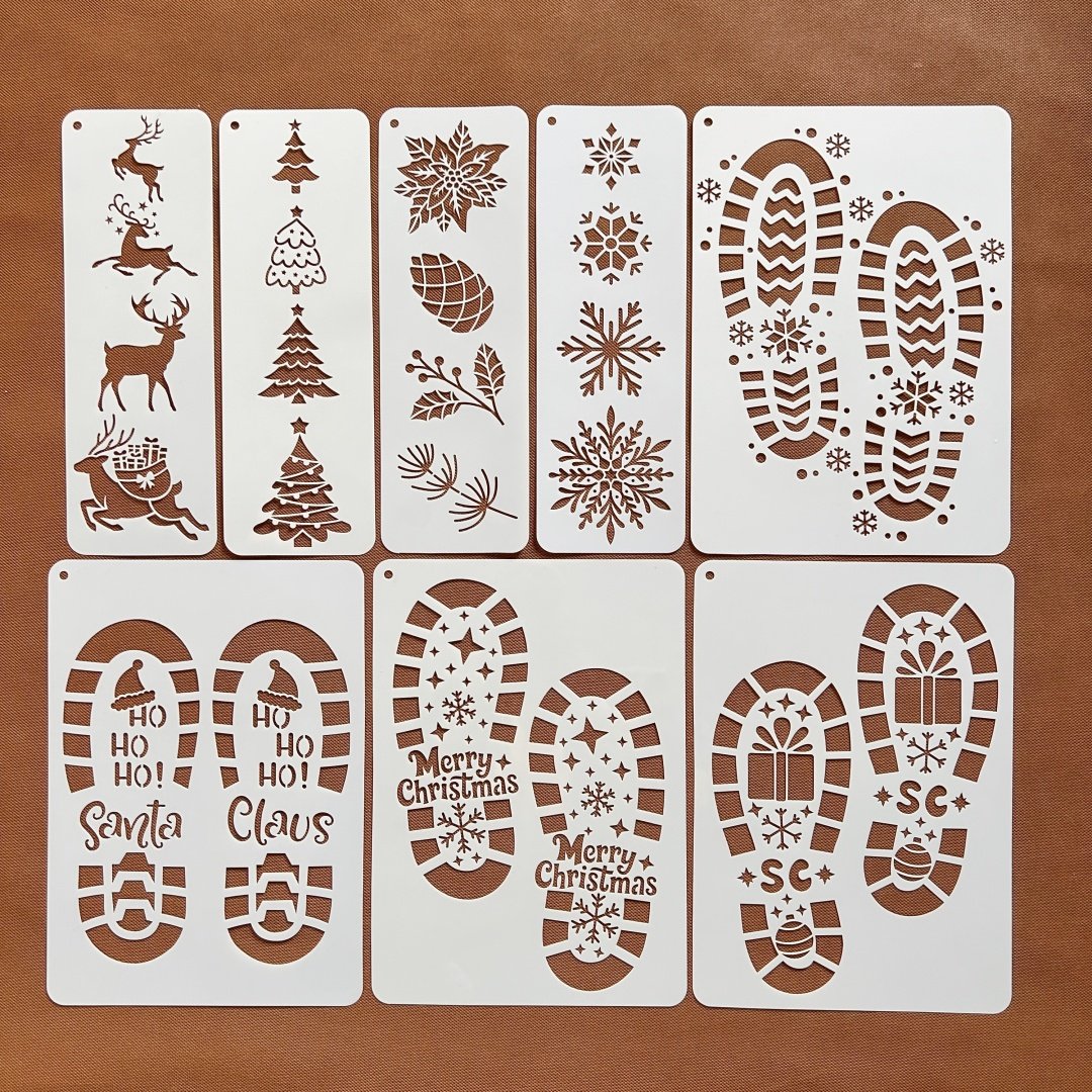 圣诞节日主题系列镂空手工装饰墙绘印花贴纸雪花圣诞树图案模板尺,文具电教/文化用品/商务用品,各类尺/三角板/量角器,淘宝优惠券,粉丝福利购,淘宝优惠卷