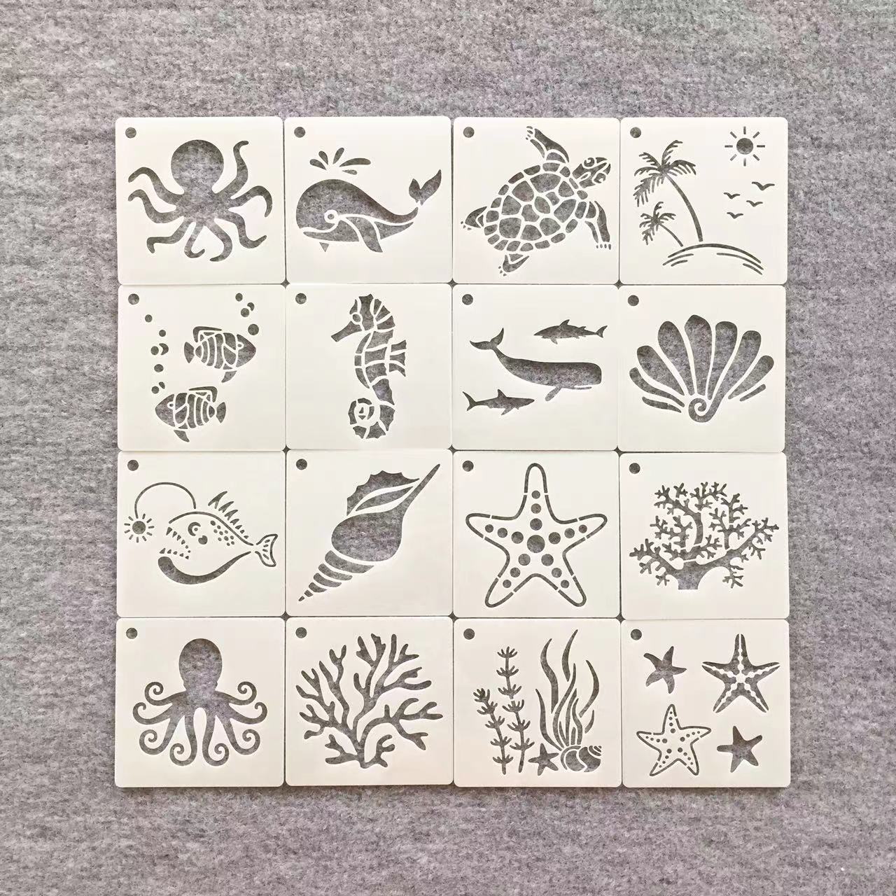 绘画模板喷绘儿童画画模板图片