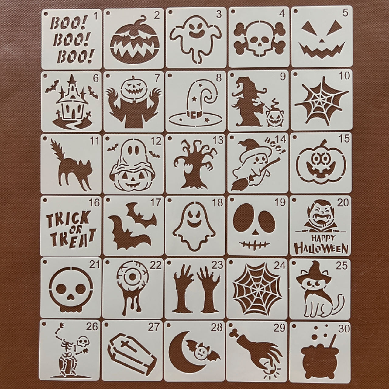 镂空万圣节节日系列手绘画画农具