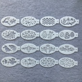 全新面部彩绘纹身模板镂空节日喷绘镂空彩绘个性 造型模板绘画模板