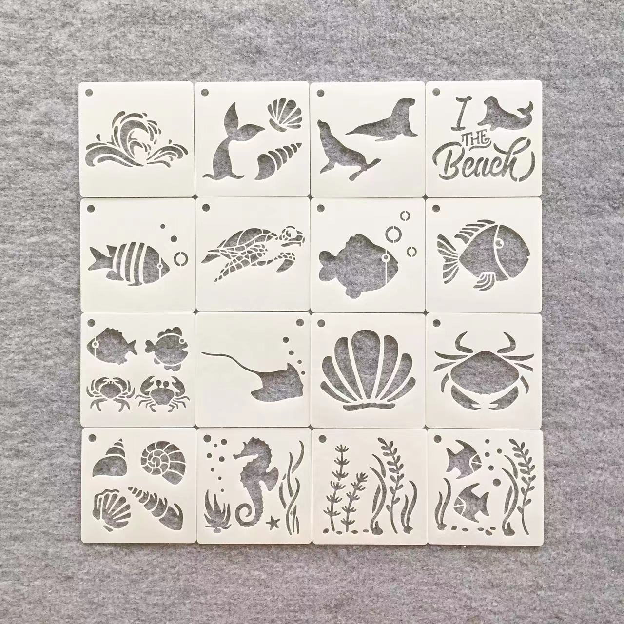 卡通学生镂空绘画儿童画画
