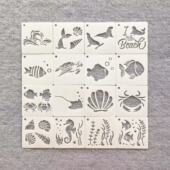 新款 跨境卡通学生镂空绘画模板喷绘涂鸦模板儿童画画模板绘画工具