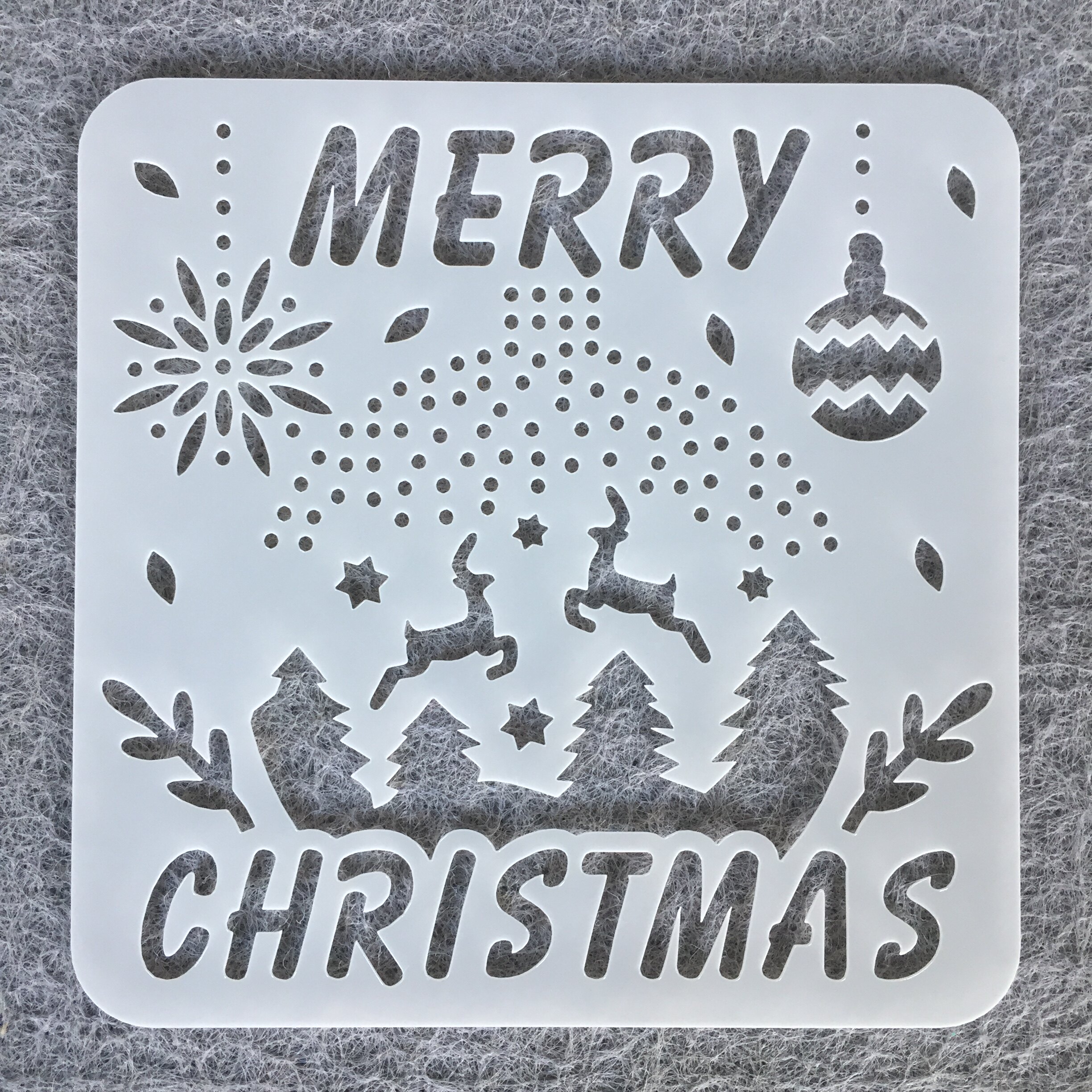 새로운 메리 크리스마스 크리스마스 템플릿 AMAZON의 베스트셀러 휴일 잉크젯 그림 템플릿