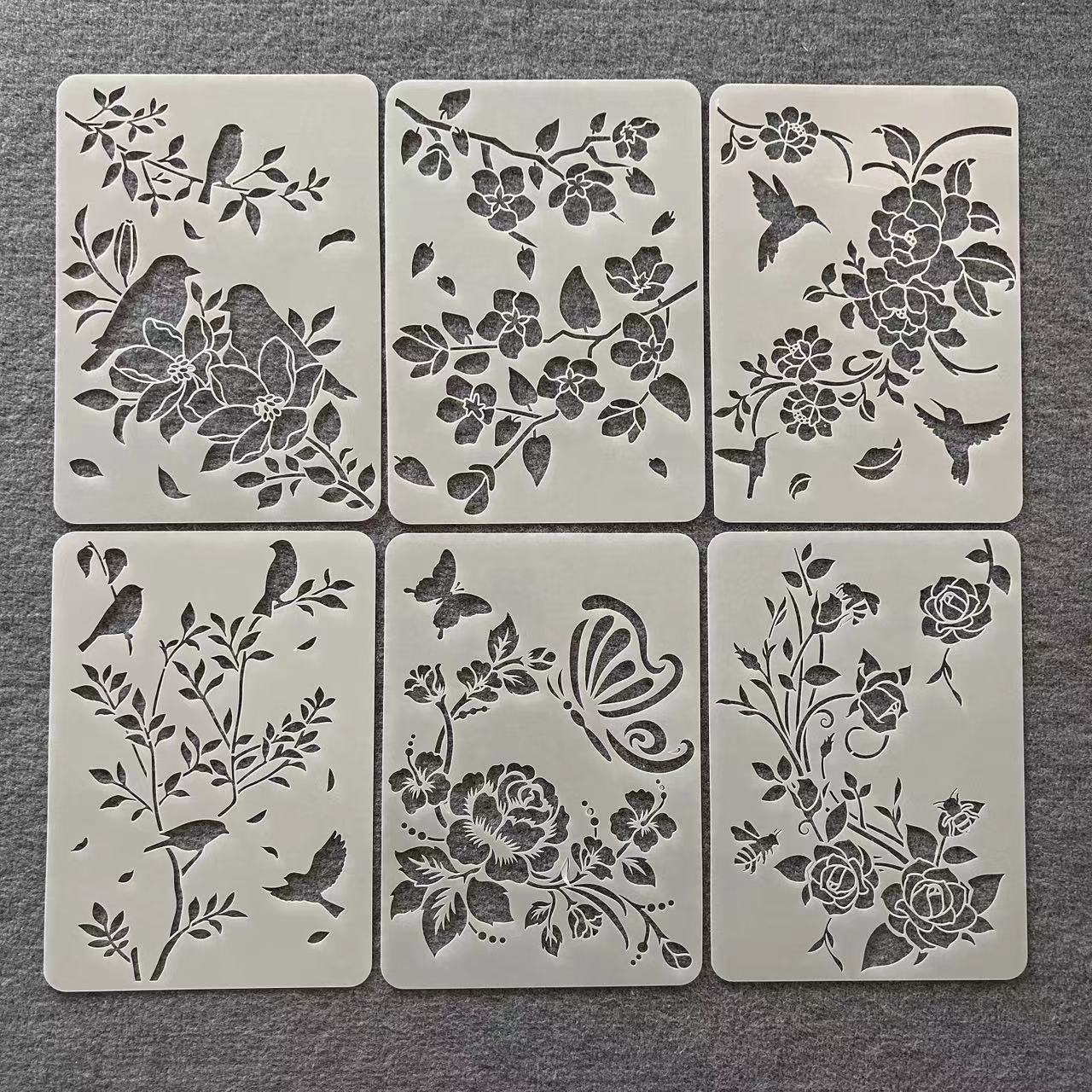 手账装饰小鸟树涂鸦相册