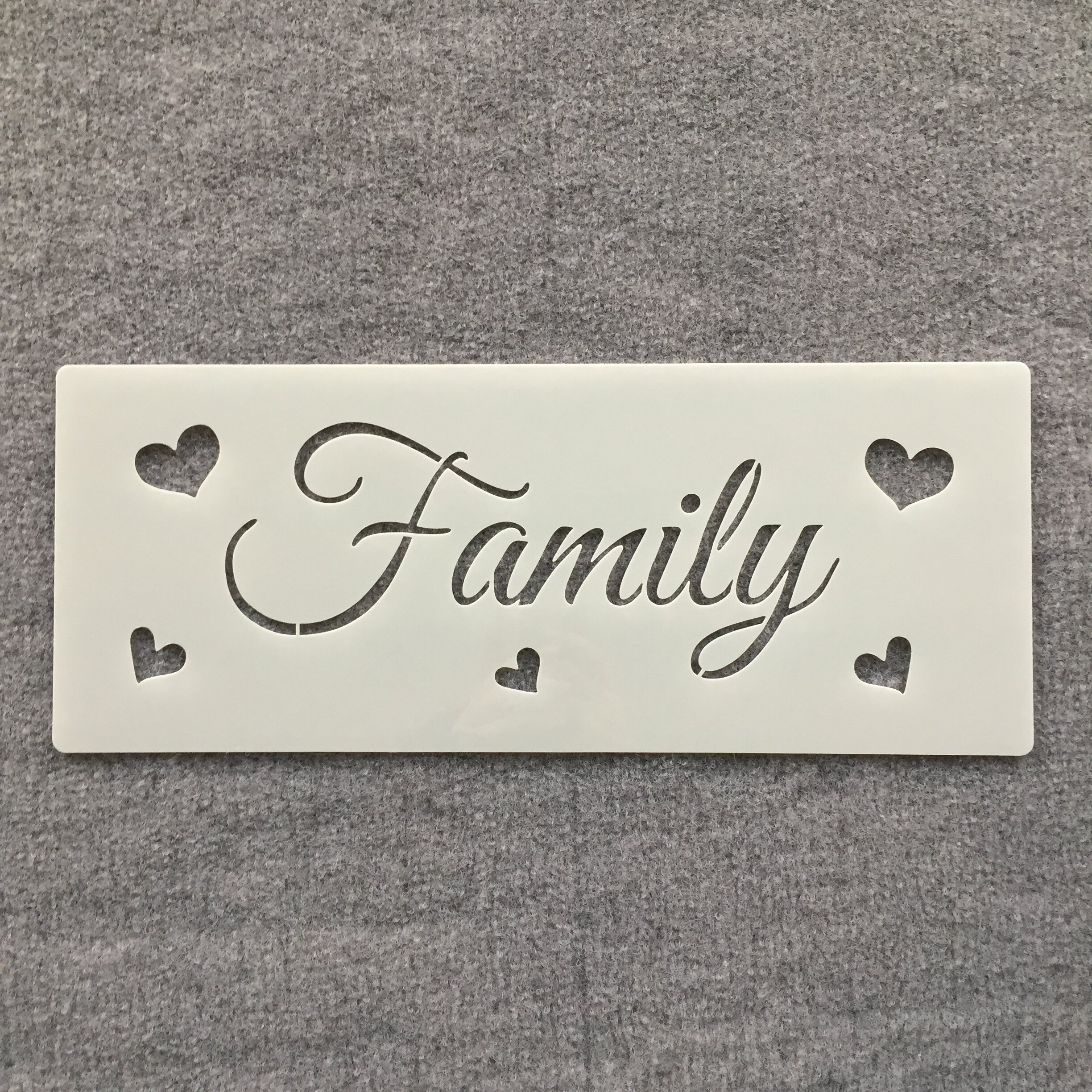 국경 간 새로운 영어 편지 인사말 카드 생산 중공 예술 그림 템플릿 스프레이 벽화 패턴 조각 템플릿