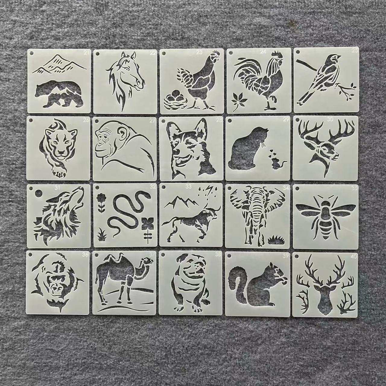 学生手账手抄报卡通动物花朵镂空