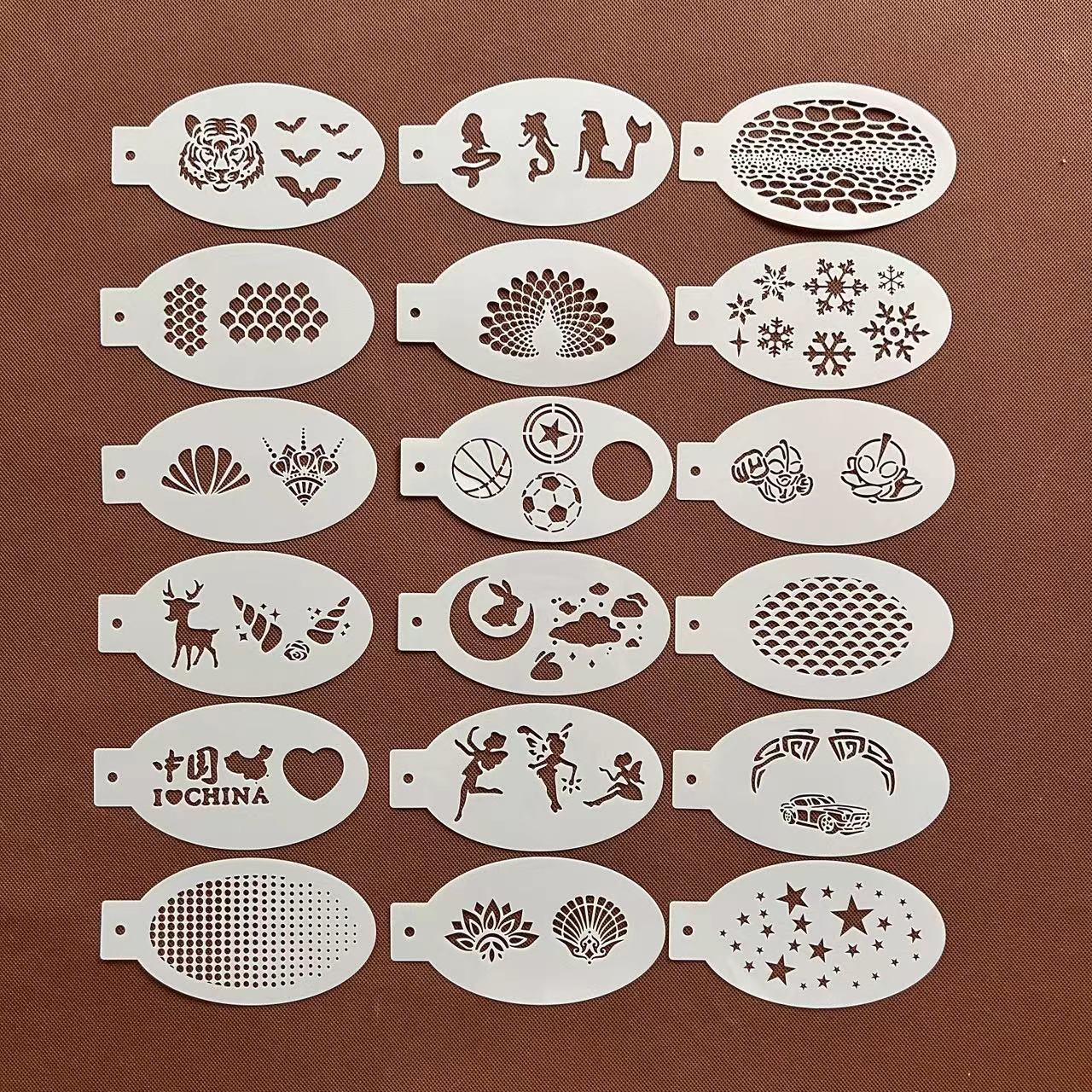 镂空新款卡通动漫面部彩绘舞台妆