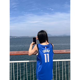 NIKE耐克欧文独行侠篮网球队联盟城市宣告复古SW球衣背心 正品